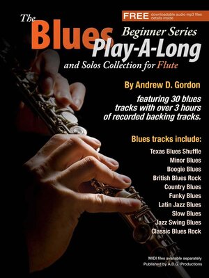 cover image of The Blues Play-A-Long and Solos Collection for Flute Beginner Series